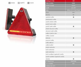 Sdružené světlo W68L (320) LED s mlhovkou bez SPZ