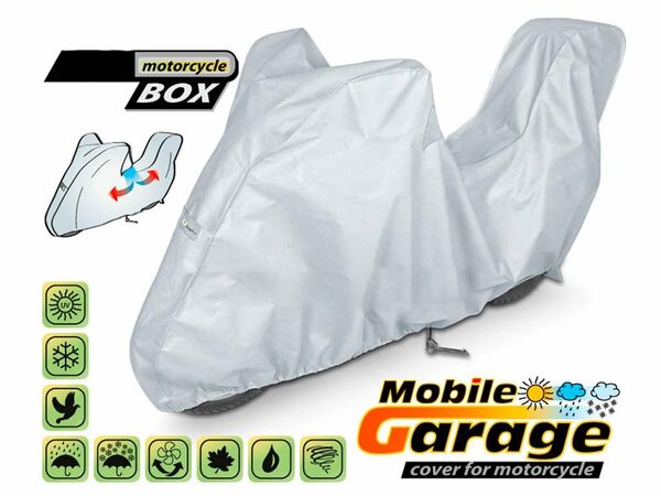 Plachta na motorku, Moto XL + box (240-265 cm), KEGEL