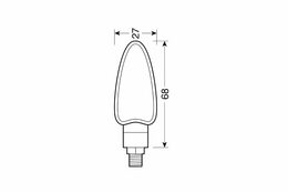 Ukazatel směru na moto ARROW LED