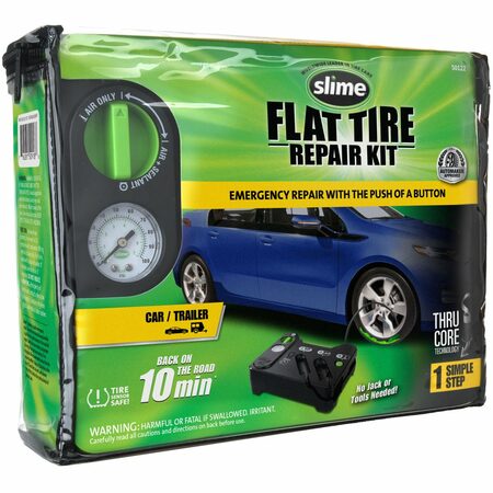 Automatická opravná sada Slime Flat Tyre Repair Kit – pro defekty osobních vozů