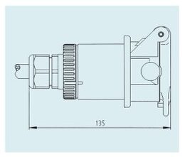 Zásuvka 24V 7P ABS/EBS ADR