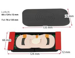 Qi indukční INBAY nabíječka univerzální 3-cívková 5W