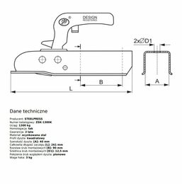 Kloub SPP ZSK-1300K 40x40 mm