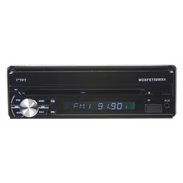 1DIN DVD autorádio s výsuvným 7" LCD, bluetooth,multicolor, SD/USB/FM/DUAL-GPS/RDS/ČESKÉ M