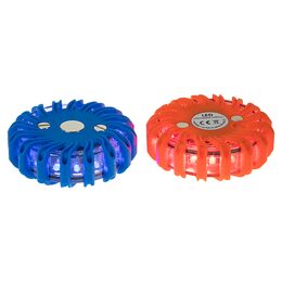 LED výstražné světlo 16LED, modro-červené, set 6ks