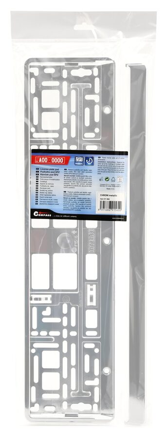 Podložka pod SPZ CHROM metallic