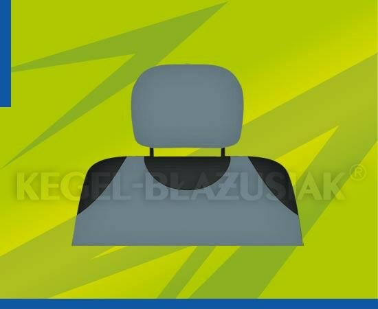 Potahy na opěrky hlavy 2 ks - světle šedé