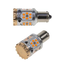LED BAU15s oranžová, CAN-Bus, 12-24V, 30LED/3030SMD