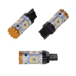 LED T20 (7440) oranžová, CAN-Bus, 12-24V, 24LED/3030SMD