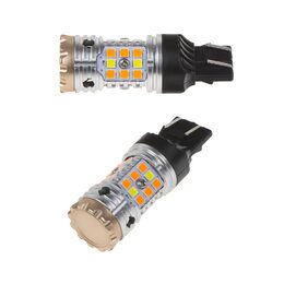 LED T20 (7443) bílá/oranžová, CAN-Bus, 12V, 32LED/3030SMD