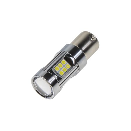 LED BA15s bílá, 12-24V, 30LED/3030SMD