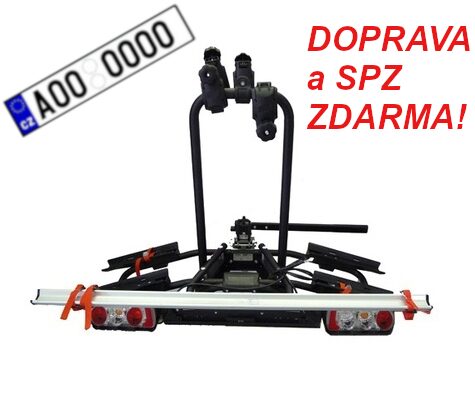 Nosič 3 jízdních kol Menabo Naos Rapid na tažné zařízení sklopný