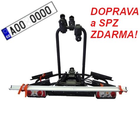 Nosič 3 jízdních kol Menabo Naos Tilting na tažné zařízení sklopný