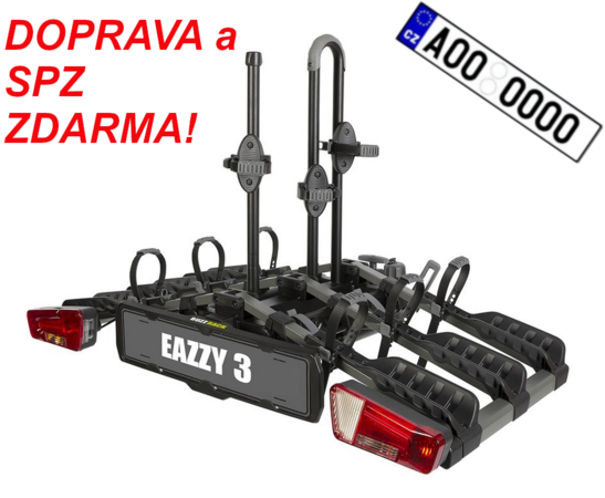 Nosič 3 kol na tažné zařízení Buzz Eazzy 3 SPZ A DOPRAVA ZDARMA!