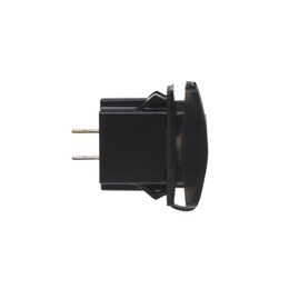 2x USB zásuvka "Rocker" s voltmetrem, cervena