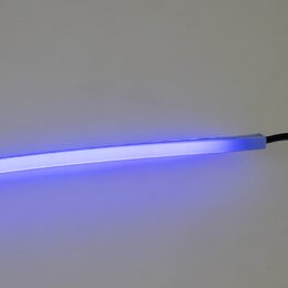LED silikonový extra plochý pásek modrý 12 V, 60 cm