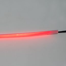 LED silikonový extra plochý pásek červený 12 V, 60 cm