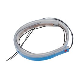 LED silikonový extra plochý pásek červený 12 V, 60 cm