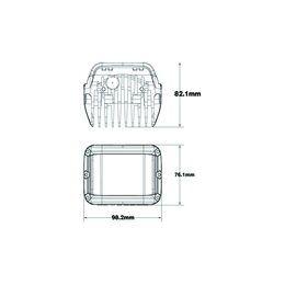 Pracovní LED světla 10-30V 45W s homologací - 2 ks