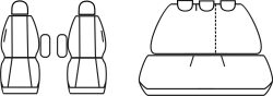 Autopotahy Citroen C3 I, od r. 2002-2009, 5 dveř, Dynamic žakar tmavý