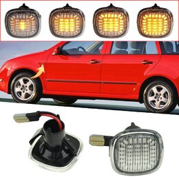 LED dynamické blinkry Škoda, Audi, Seat oranžové