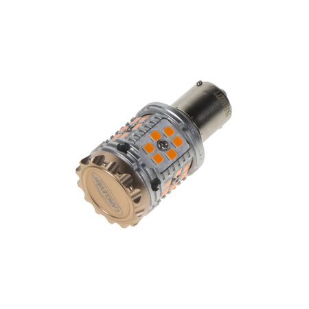 LED BA15s oranžová, CAN-Bus, 12-24V, 30LED/3030SMD