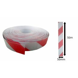 Páska protiskluzová červ/bíla 50mmx50m