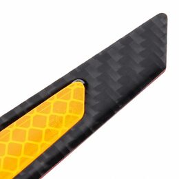 Chrániče hran dveří Carbon černo/žluté - 4ks