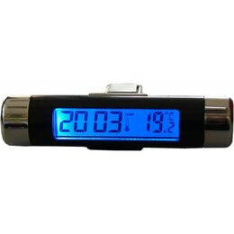 Teploměr s hodinami LED