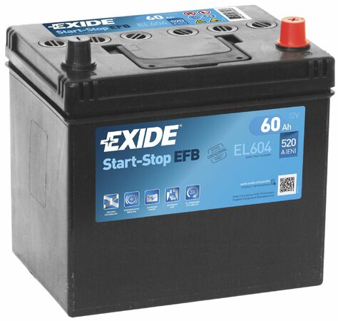 Autobaterie EXIDE START-STOP EFB 60Ah 12V 520A