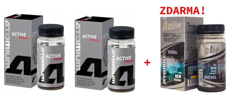 Atomium Active Diesel 90ml 2+1 ZDARMA!