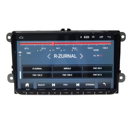 Autorádio pro VW, Škoda s 9" LCD, Android 8.1, WI-FI, GPS, Mirror link, Bluetooth, 2x USB