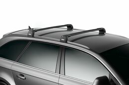 Střešní nosič THULE WingBar EDGE AUDI A6 Avant r.v. 2005-2010 s integrovanými podélníky (Černé tyče)