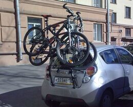 Nosič 3 jízdních kol na zadní část vozu - PERUZZO HI-BIKE Fe, černý