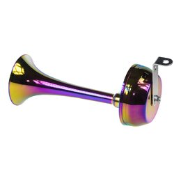 Singl-fanfára 320mm, chrom-duha, 24V, elektromagnetická, nízký tón