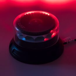 PROFI LED maják 12-24V 12x3W červený čirý 133x76mm, ECE R10