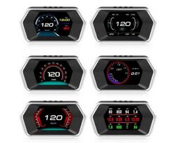 Palubní DISPLEJ LCD, OBDII, GPS s přísavkou
