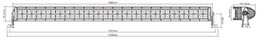 LED rampa prohnutá, 80x3W, 1069mm, ECE R10