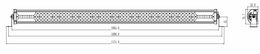 LED rampa, 180x3W, 1065mm, ECE R10