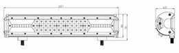 LED rampa, 72x3W, 397mm, ECE R10