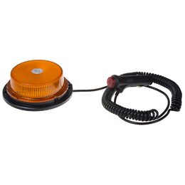 LED maják, 12-24V, 18x1W oranžový, magnet, ECE R10