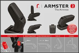 Loketní opěrka stříbrná Armster 2 Citroën C3/DS3 r.v. 2010-