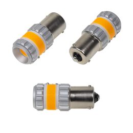 LED BAU15s oranžová, COB 360°, 9-60V, 12W