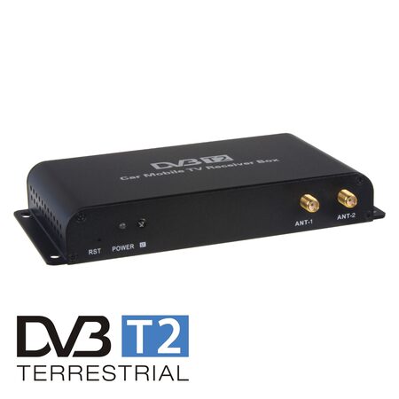 DVB-T2/HEVC/H.265 digitální tuner s USB + 4x anténa