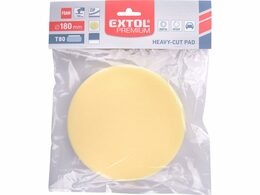 Tvrdý leštící kotouč pěnový, T80, žlutý, 180x30mm, suchý zip 150mm