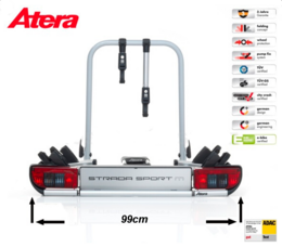 Nosič 3 kol Atera STRADA E-Bike 2+1 na tažné zařízení DOPRAVA a SPZ ZDARMA