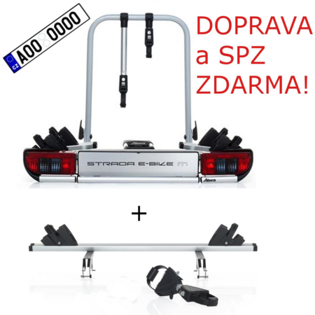 Nosič 3 kol Atera STRADA E-Bike 2+1 na tažné zařízení DOPRAVA a SPZ ZDARMA