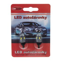 LED T10 bílá, 12/24V, 12LED/2016SMD