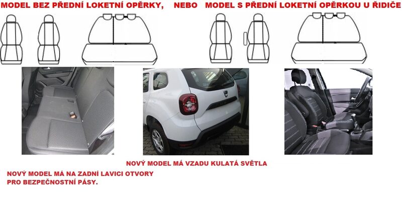 Autopotahy DACIA DUSTER II, od r. 2018, AUTHENTIC DOBLO, vlnky černé