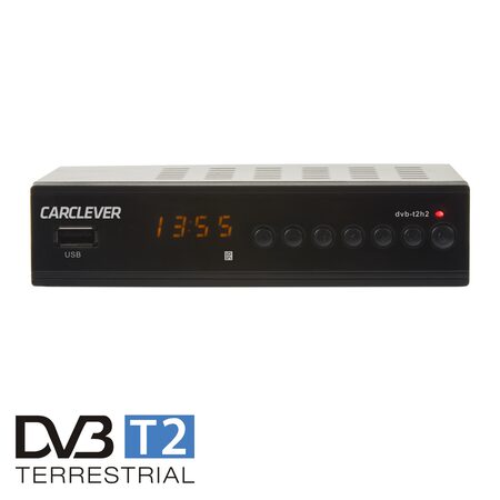 DVB-T2 / HEVC / H.265 set-top box / multimediální přehrávač s USB / SCART / HDMI / RJ45 / 